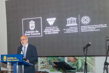 El Cabilldo celebra el primer aniversario de la declaración de Risco Caído como Patrimonio de la Unesco (Foto TA)
